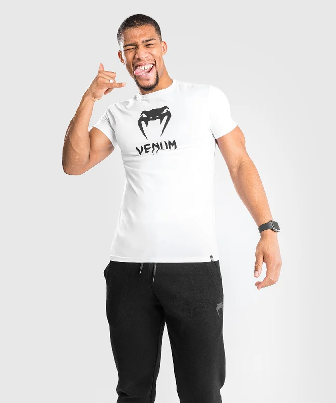 men's printed t-shirts -Venum Classic T-shirt - White