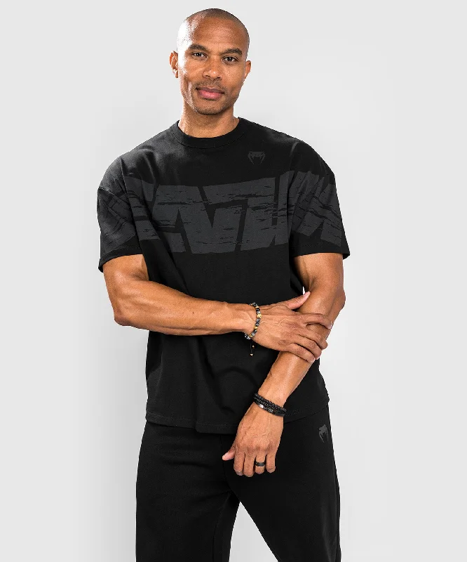 men's basic t-shirts -VENUM CONNECT XL T-SHIRT - OVERSIZE FIT - BLACK