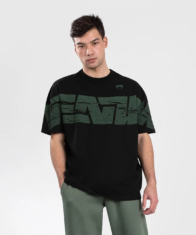 men's sporty t-shirts -Venum Connect XL T-shirt - Black/Green