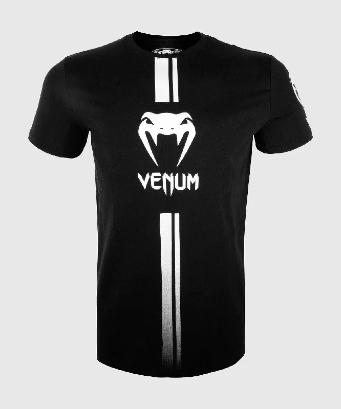 men's slogan t-shirts -Venum Logos T-Shirt - Black/White