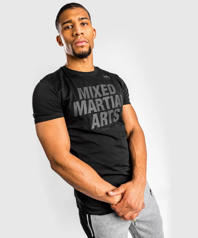 men's fun graphic print t-shirts -Venum MMA VT T-shirt - Matte/Black