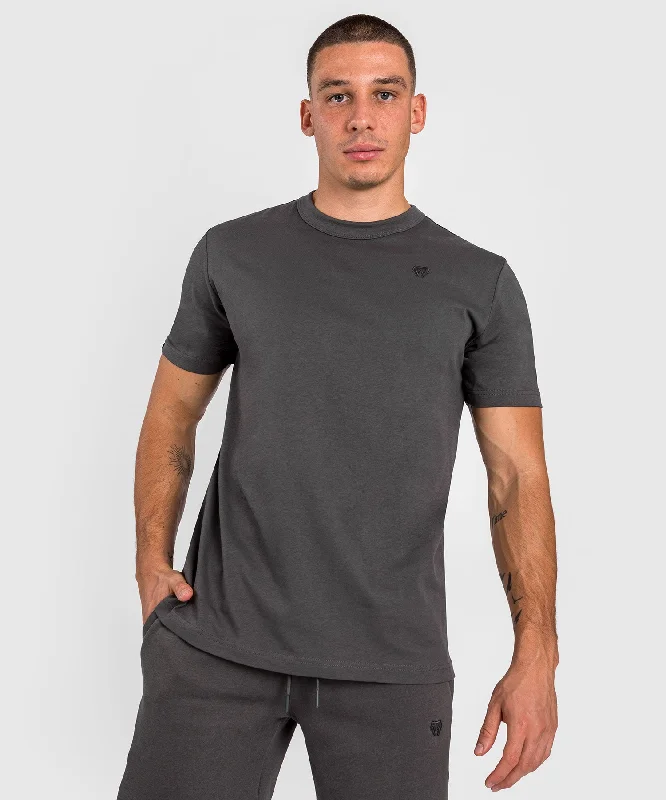 men's v-neck t-shirts -Venum Silent Power T-Shirt - Grey