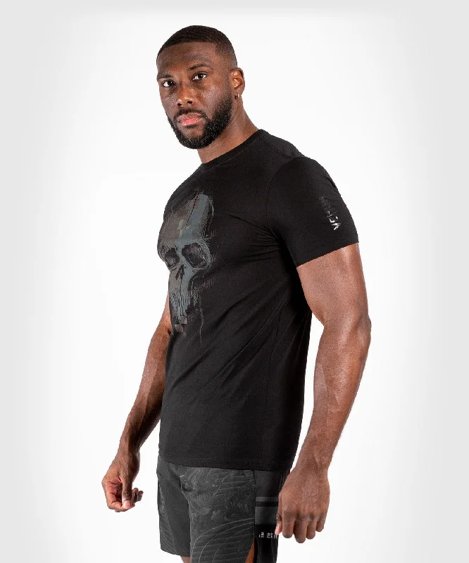 men's relaxed fit graphic t-shirts -Venum Skull T-shirt - Black/Black