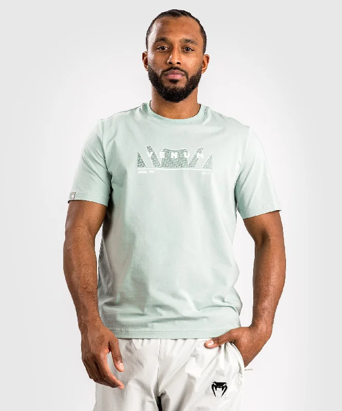 men's short sleeve t-shirts -Venum Snake Print T-Shirt - Aqua Green