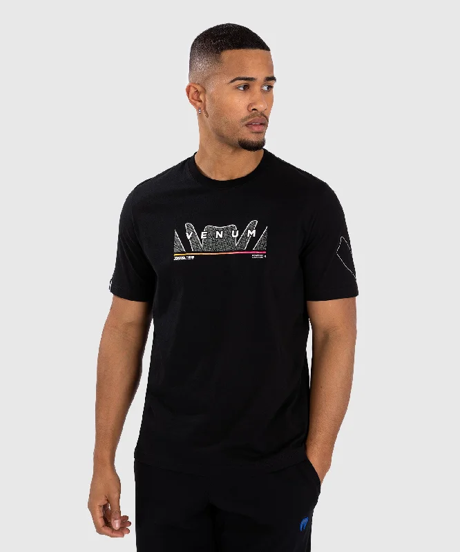 men's simple cotton t-shirts -Venum Snake Print T-Shirt - Black