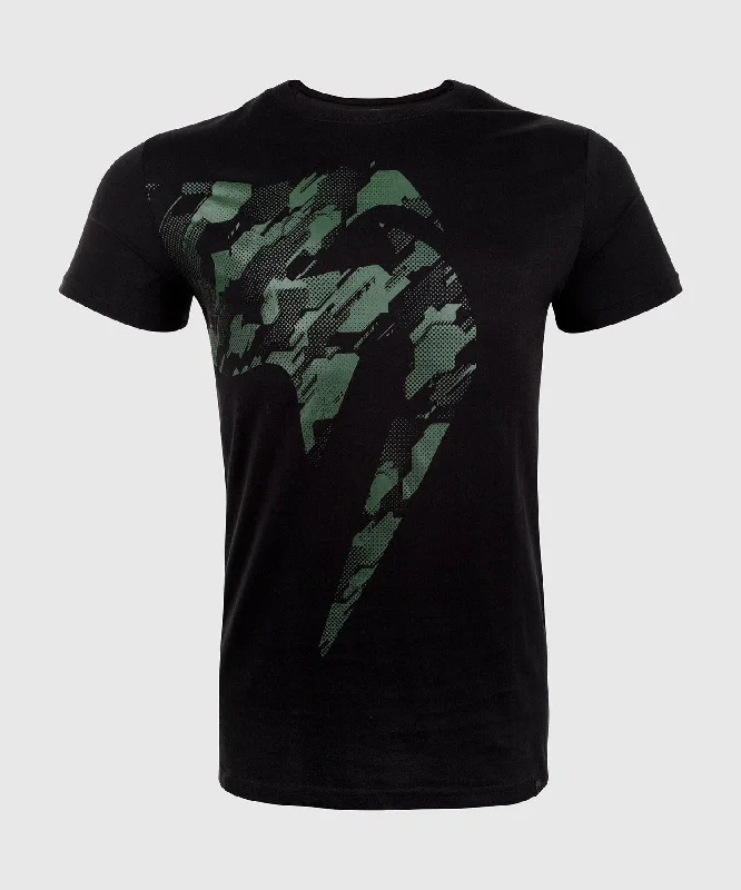 men's oversized graphic t-shirts -Venum Tecmo Giant T-shirt - Black/Khaki