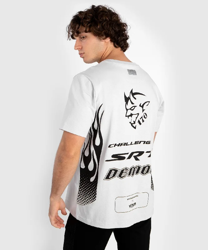 men's athletic graphic t-shirts -Venum x Dodge Demon 170  Men’s T-Shirt - Grey