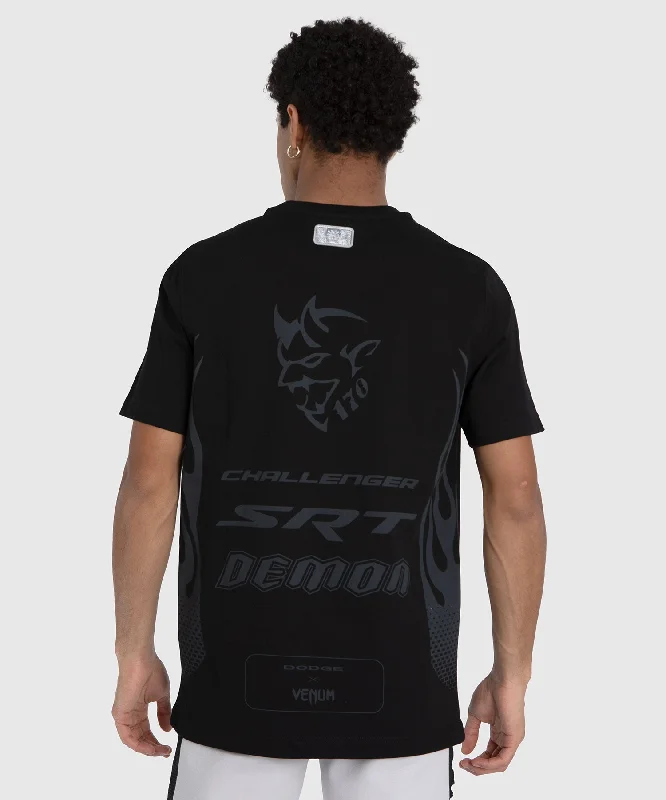 men's premium quality t-shirts -Venum x Dodge Demon 170  Men’s T-Shirt - Black