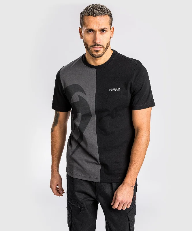 men's slim fit t-shirts -T-Shirt Venum Giant Split - Noir/Gris