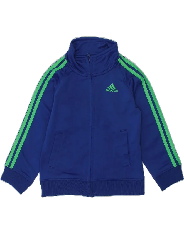 men's lightweight jackets -ADIDAS Baby Boys Graphic Tracksuit Top Jacket 18-24 Months Navy Blue