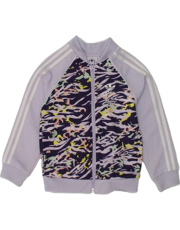 men's lightweight jackets for travel -ADIDAS Baby Girls Bomber Jacket 18-24 Months  Purple Colourblock Polyester