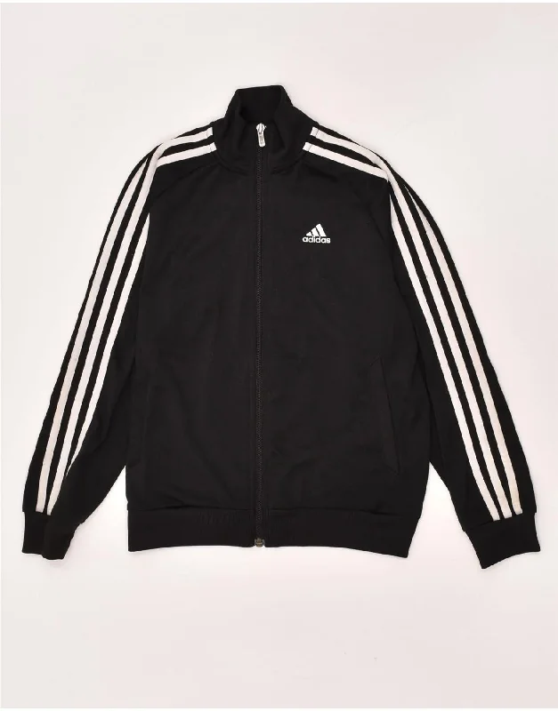 men's insulated jackets -ADIDAS Boys Clima 365 Tracksuit Top Jacket 9-10 Years Black