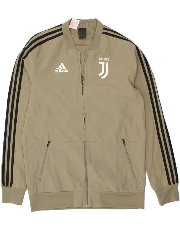 men's fashionable winter jackets -ADIDAS Boys Juventus Graphic Bomber Jacket 15-16 Years Green