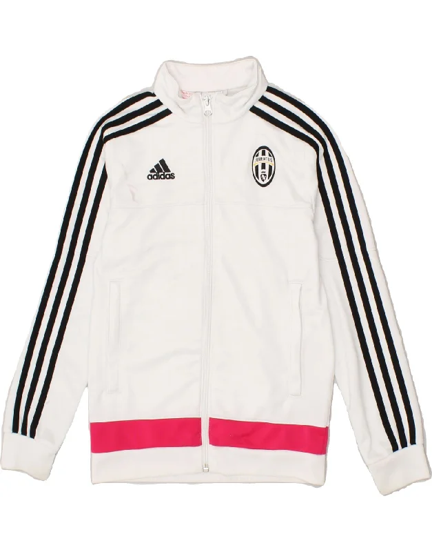 men's varsity jackets -ADIDAS Boys Juventus Graphic Tracksuit Top Jacket 9-10 Years White