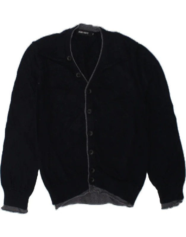 men's colorful wool sweaters -ANTONY MORATO Boys Cardigan Sweater 6-7 Years Navy Blue Cotton