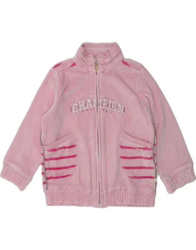 men's waterproof jackets -CHAMPION Baby Boys Graphic Tracksuit Top Jacket 18-24 Months Large Pink