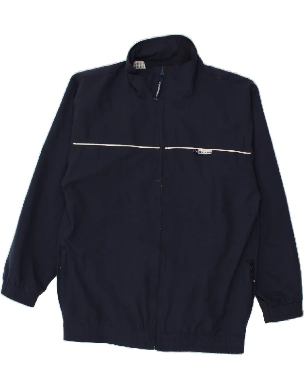 men's lightweight jackets for travel -DIADORA Boys Tracksuit Top Jacket 14-15 Years XL Navy Blue Polyester