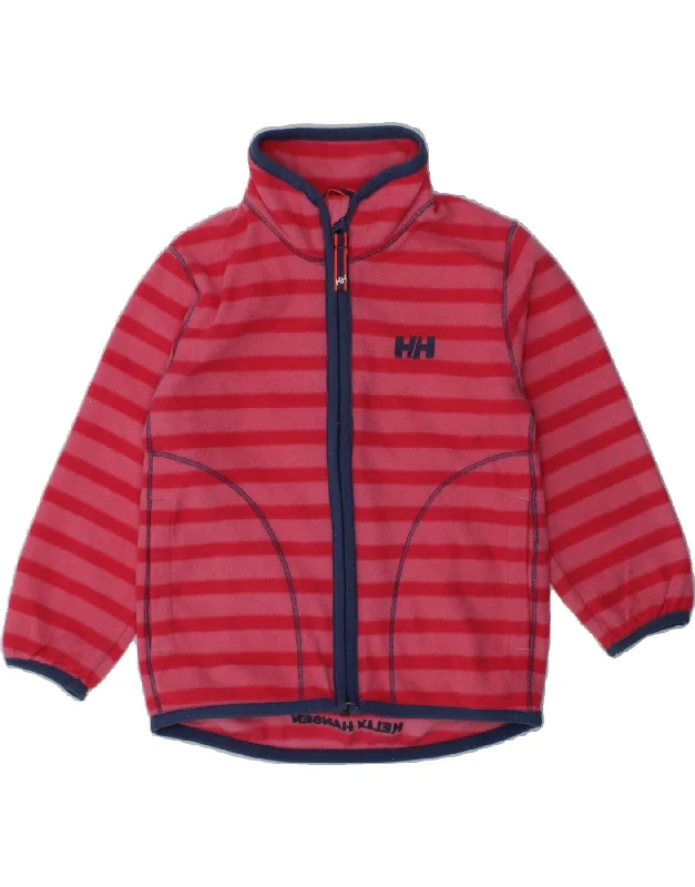 men's wool jackets -HELLY HANSEN Baby Girls Fleece Jacket 12-18 Months Pink Striped Polyester