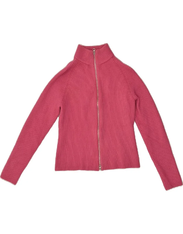 men's soft knit sweaters -HOBBS Girls Cardigan Sweater 15-16 Years Pink Merino Wool