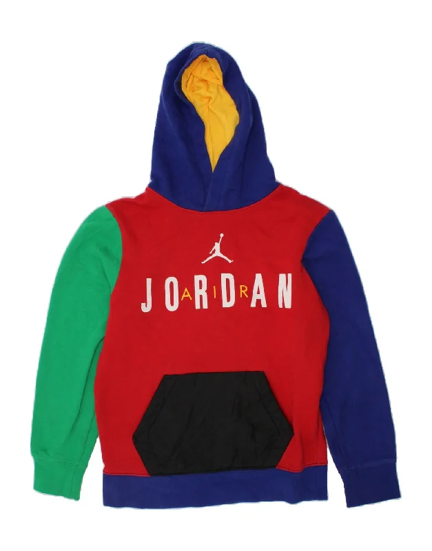 men's warm winter hoodies -JORDAN Boys Graphic Hoodie Jumper 10-11 Years Medium  Multicoloured