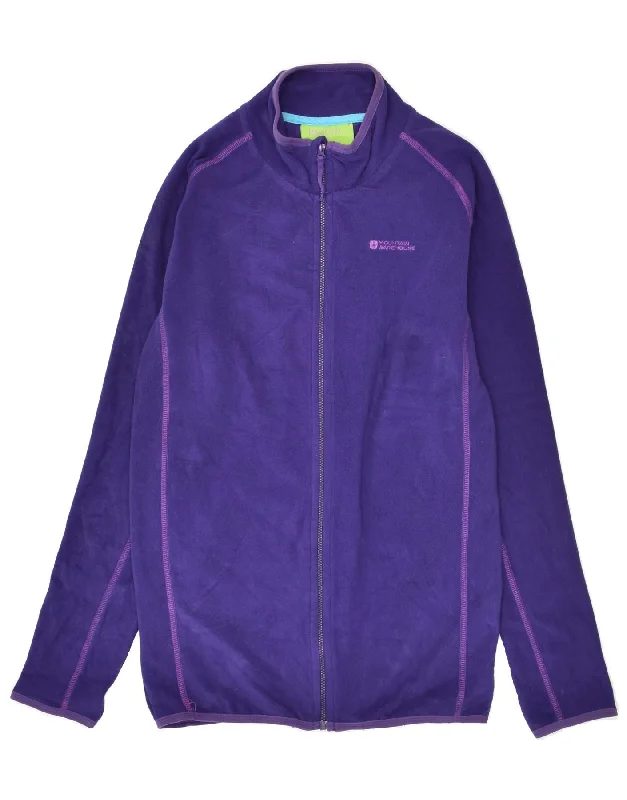 men's trench jackets for winter -MOUNTAIN WAREHOUSE Girls Fleece Jacket 12-13 Years Navy Blue Polyester