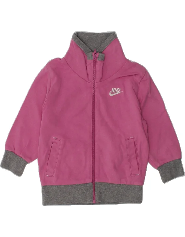 men's weather-resistant jackets -NIKE Baby Boys Graphic Tracksuit Top Jacket 6-9 Months Pink Colourblock