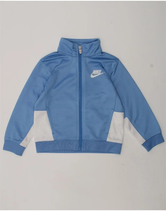 men's stylish jackets for winter -NIKE Baby Boys Tracksuit Top Jacket 18-24 Months Blue Colourblock