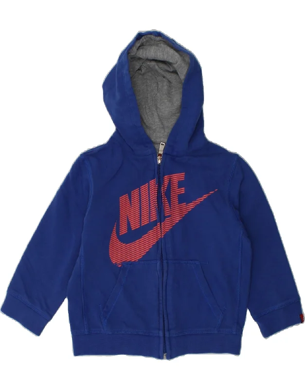 men's cashmere blend sweaters -NIKE Baby Girls Graphic Zip Hoodie Sweater 18-24 Months Blue Cotton