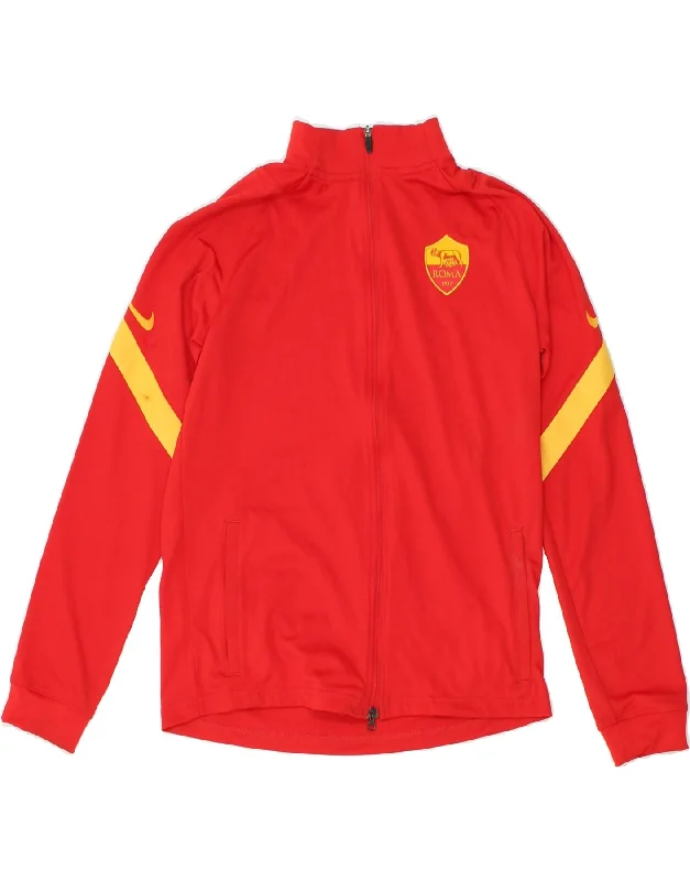 men's travel jackets -NIKE Boys Roma Graphic Tracksuit Top Jacket 13-14 Years XL Red Polyester