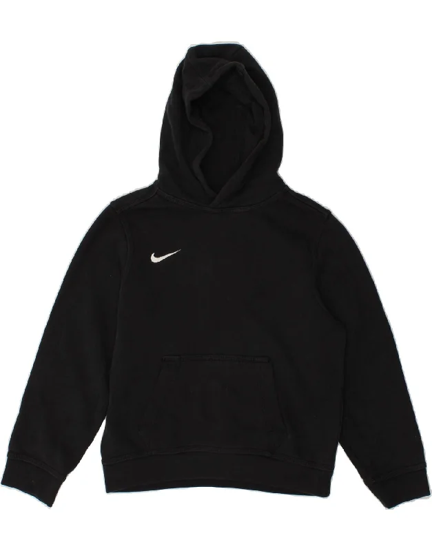 men's hoodie for snowboarding -NIKE Girls Hoodie Jumper 8-9 Years Small Black