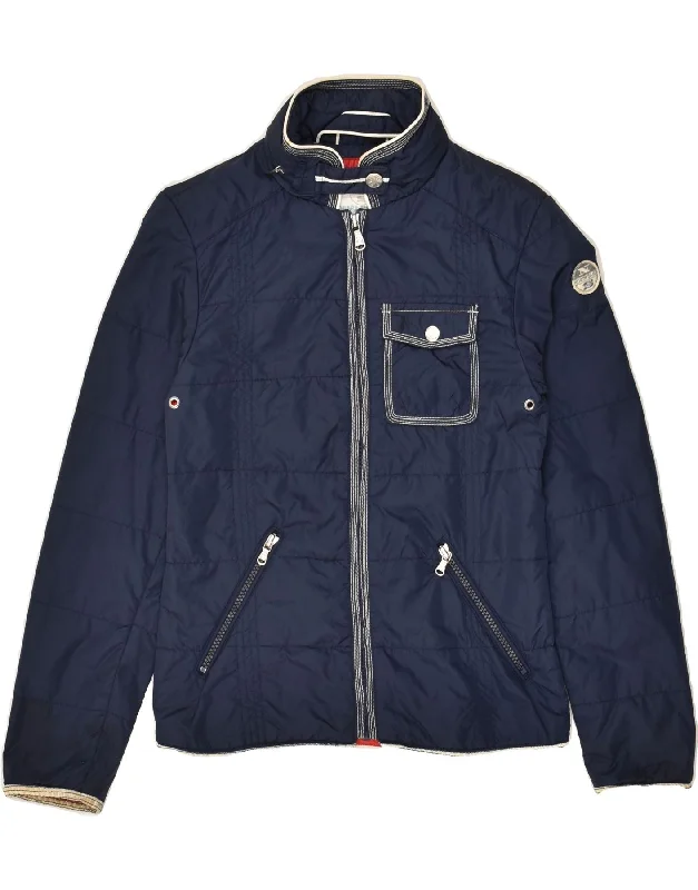 men's quilted jackets -NORTH SAILS Boys Padded Jacket 9-10 Years Navy Blue Polyamide