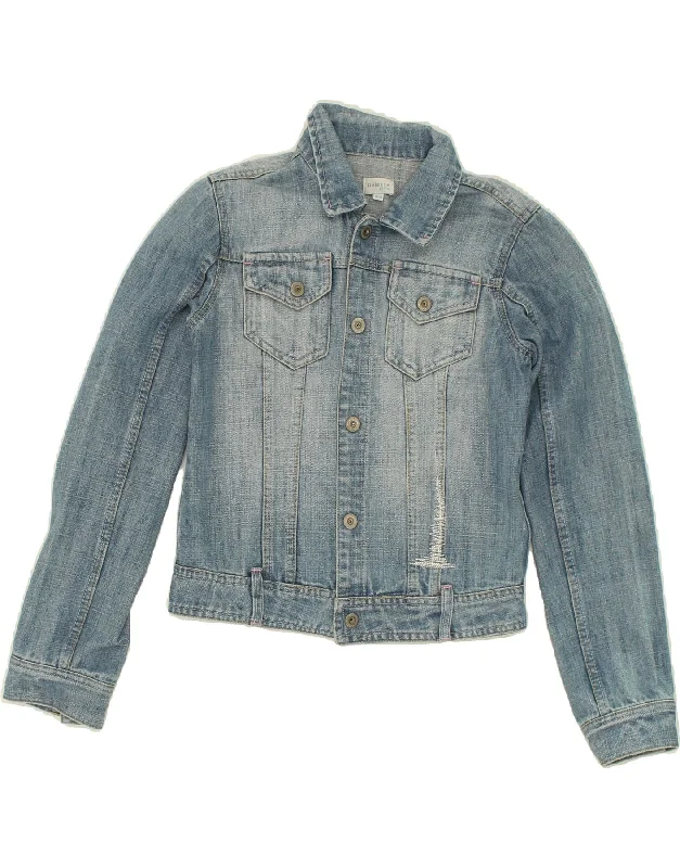 men's stylish jackets for winter -OVIESSE Girls Crop Denim Jacket 13-14 Years Blue Cotton