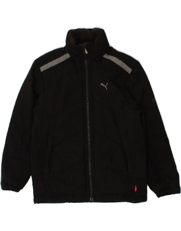 men's versatile jackets for fall -PUMA Boys Windbreaker Jacket 9-10 Years Black