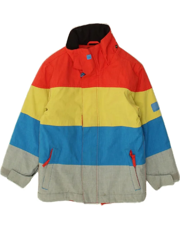 men's lightweight puffer jackets -QUIKSILVER Boys Regular Fit Windbreaker Jacket 7-8 Years Multicoloured