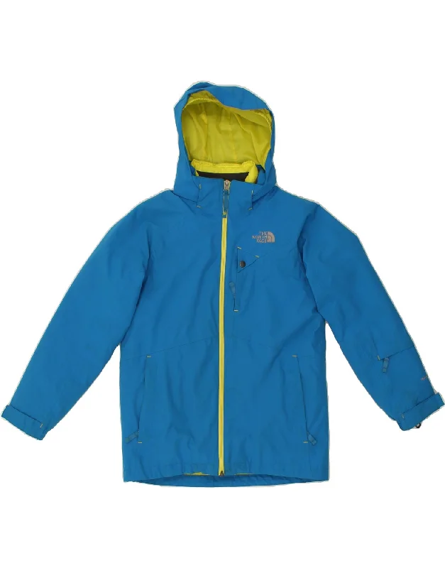 men's sports jackets for work -THE NORTH FACE Boys Hooded Windbreaker Jacket 14-15 Years Large Blue