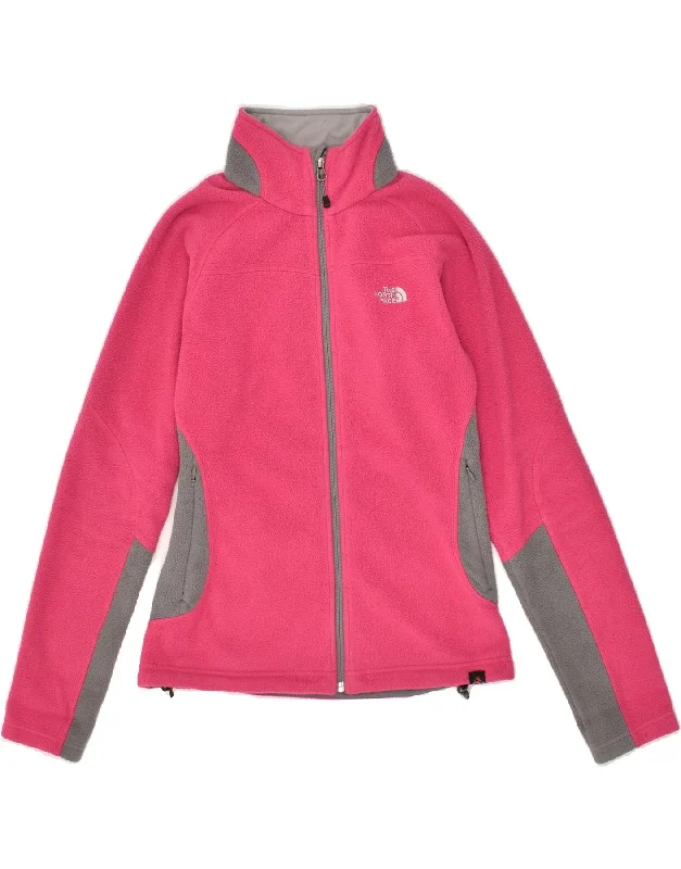 men's rain jackets -THE NORTH FACE Girls Fleece Jacket 15-16 Years Pink Colourblock