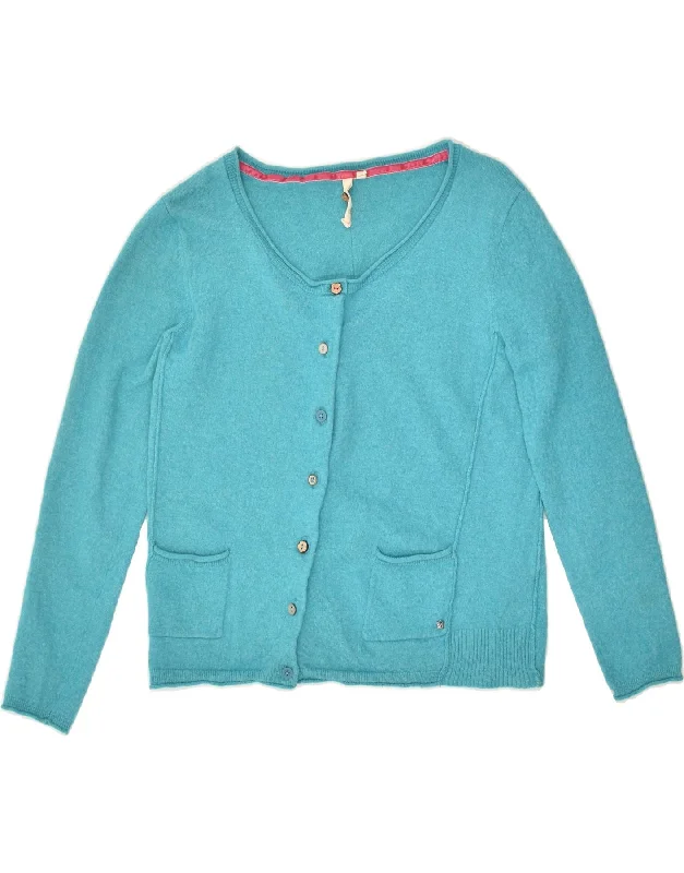 men's cashmere pullovers -WHITE STUFF Girls Cardigan Sweater 15-16 Years Turquoise