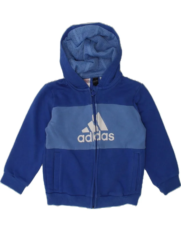 men's lightweight pullover sweaters -ADIDAS Baby Boys Graphic Zip Hoodie Sweater 18-24 Months Blue Cotton